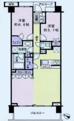 横濱紅葉坂レジデンス参番館の間取り写真