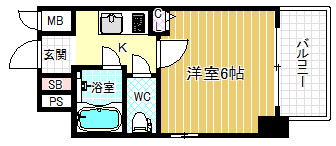 阪急神戸線 中津駅 徒歩10分 10階建 築29年の間取り写真