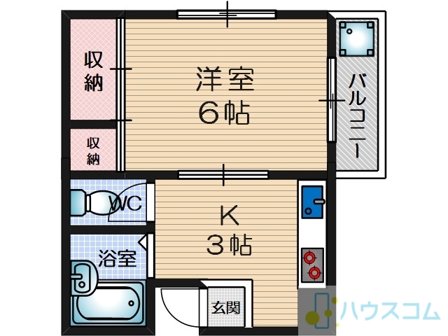 ハイツ寿里庵の間取り写真