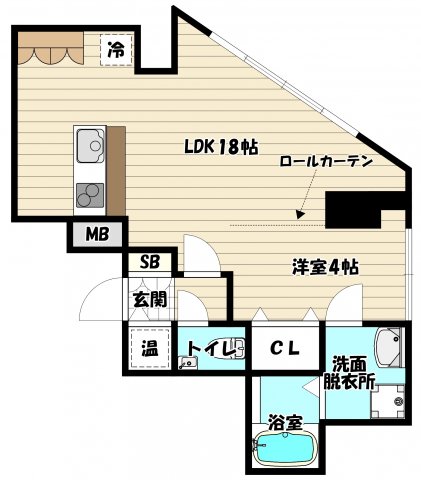 大阪市淀川区宮原のマンションの間取り