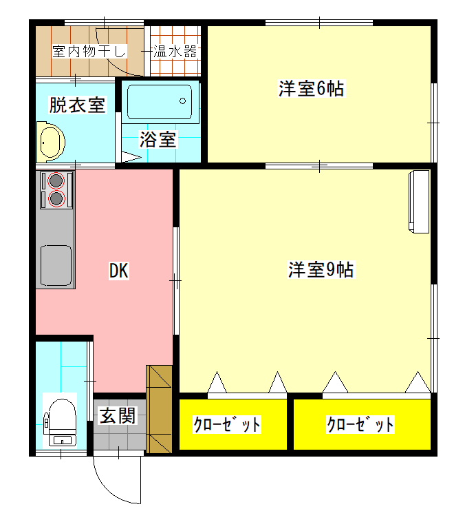 Ｋコーポ2の間取り