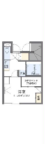 レオパレスヴェルデュール桜台の間取り