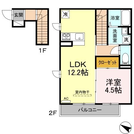 メゾンドローズの間取り