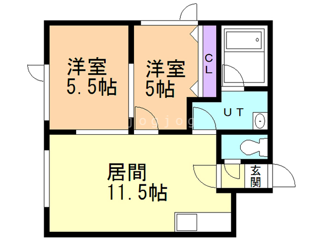 クロス２０の間取り