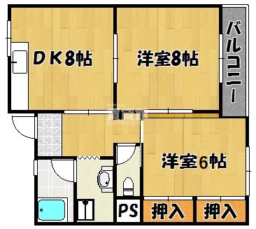 ハイフラット静徳の間取り