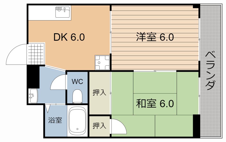 エザンスＭの間取り