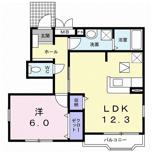 ケーズフロントIの間取り