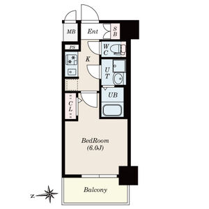 S-RESIDENCE尾頭橋の間取り