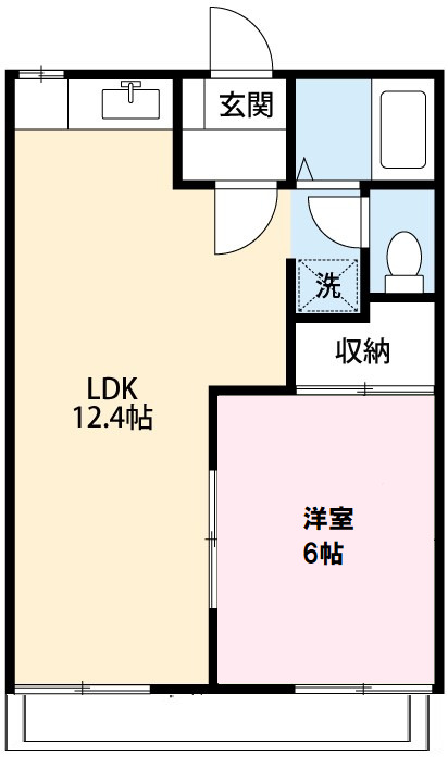 【ライトハイツH棟の間取り】