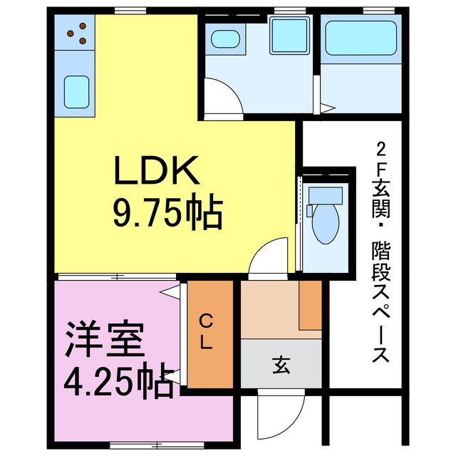 リーブルファイン新田町　2号棟の間取り