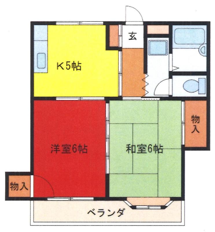 さいたま市南区大字大谷口のアパートの間取り