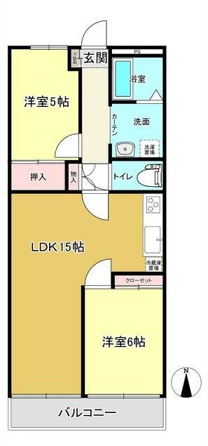 高沢パークハウス804の間取り