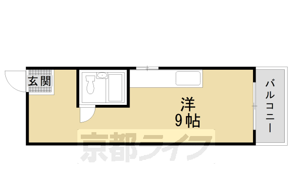 京都市東山区三吉町のマンションの間取り