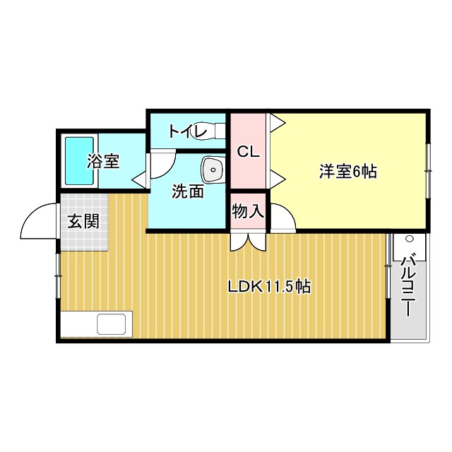 奈良コーポラスの間取り