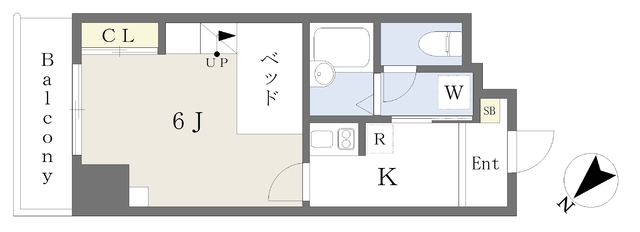 Ｆｌａｔ郡山の間取り