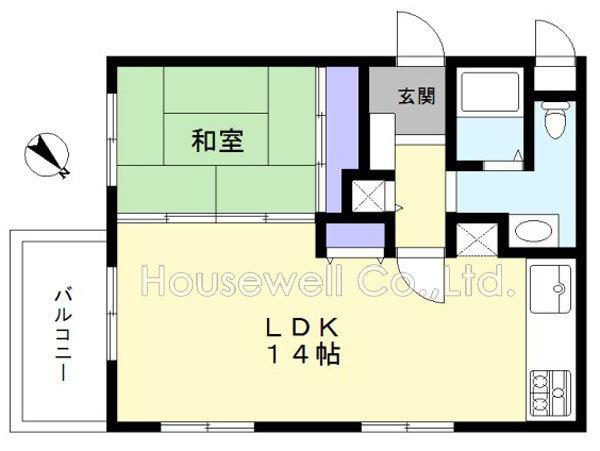 サン・アップマンションの間取り