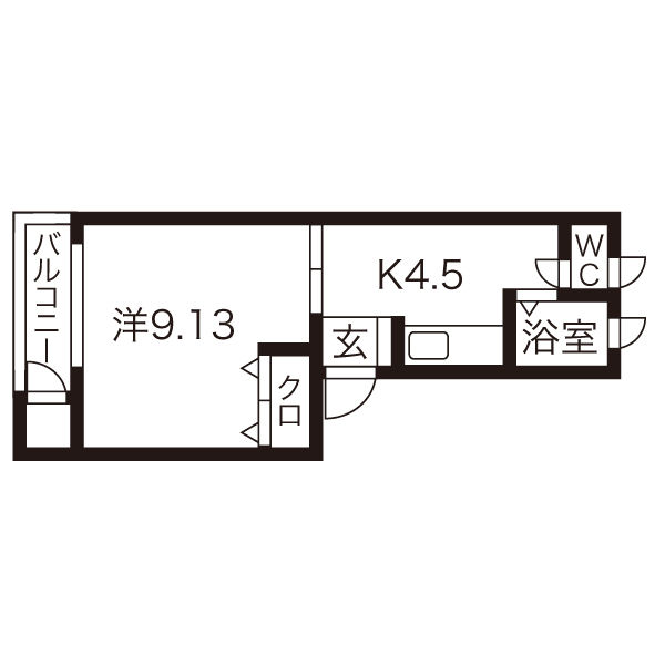 パンセスA棟の間取り