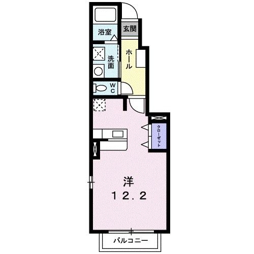 山陽小野田市日の出のアパートの間取り