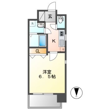 エステムコート名古屋黒川シャルマンの間取り