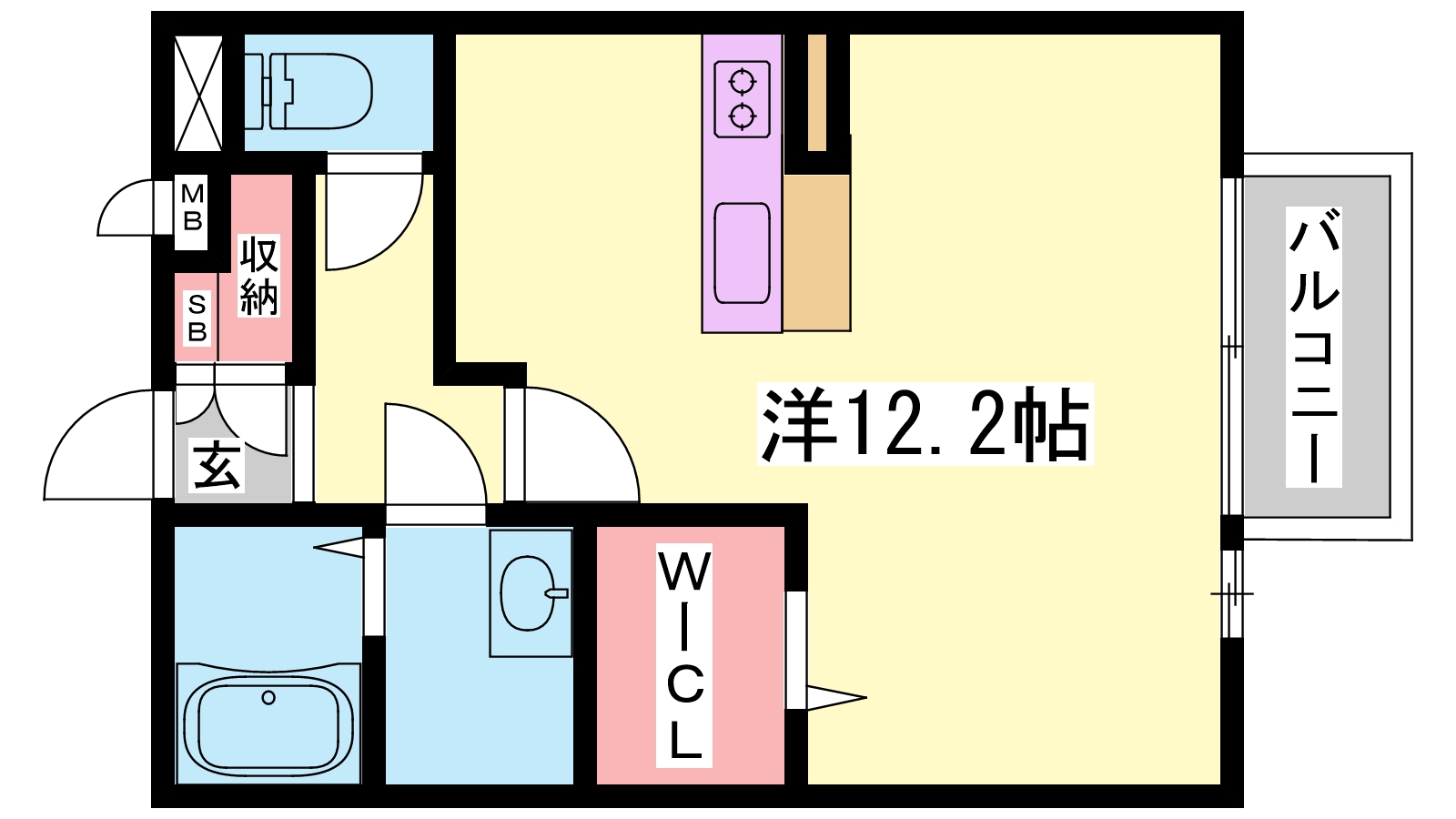 ベルクール大塚の間取り