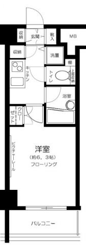 パレステュディオ南麻布の間取り