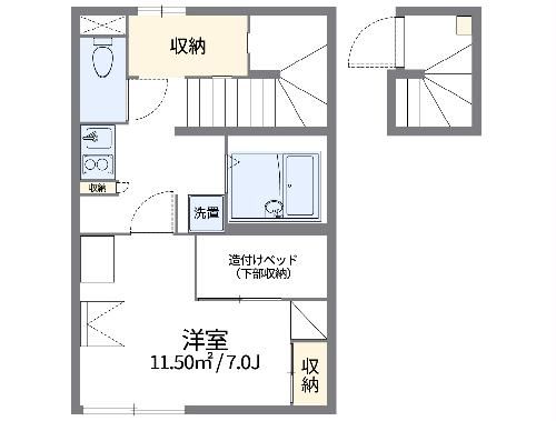 レオパレスきょうでんの間取り