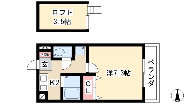 クレアールK.Iの間取り