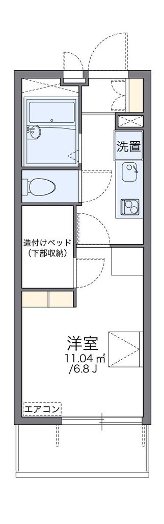 レオパレスリバーヴィレッジＭの間取り