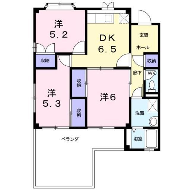 エナール北新在家の間取り