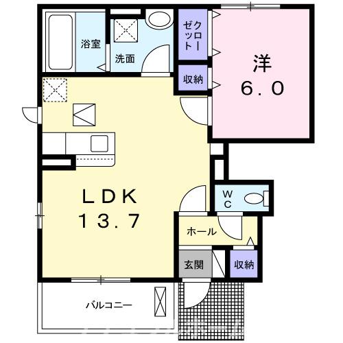 メルヴェーユ　Vの間取り