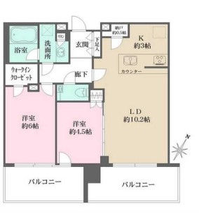 シティタワーズ東京ベイ セントラルタワーの間取り