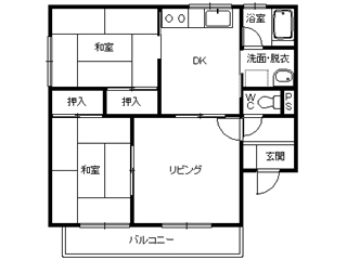 スパサイドコーポBの間取り