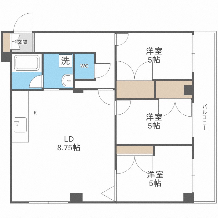 パレスロイヤルＩＩＩの間取り