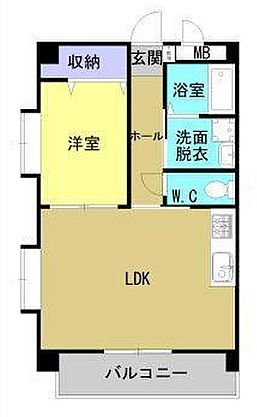 福山市旭町のマンションの間取り