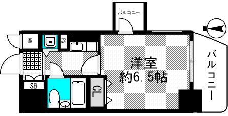 ライオンズマンション三宮東第2の間取り