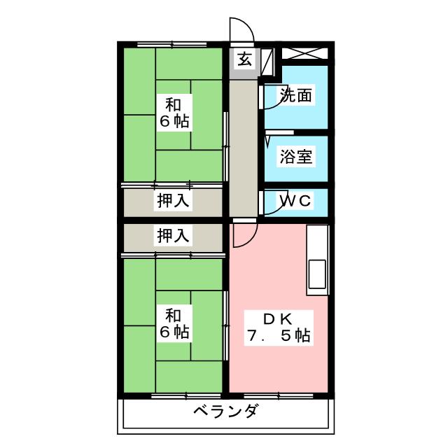 メゾン大島の間取り