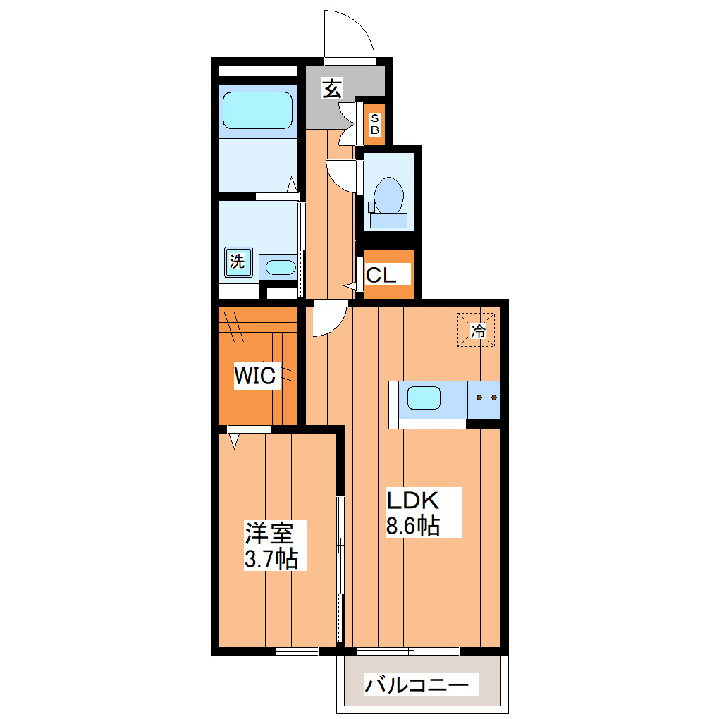 【イーストベースの間取り】