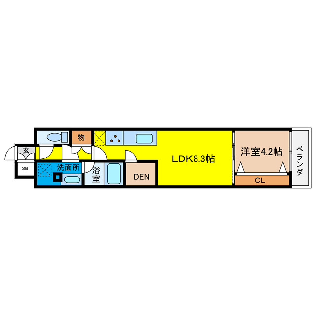 アーバネックス梅田中崎町IIの間取り