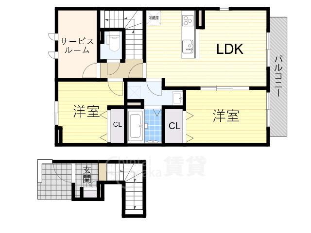 【Amour RITAの間取り】