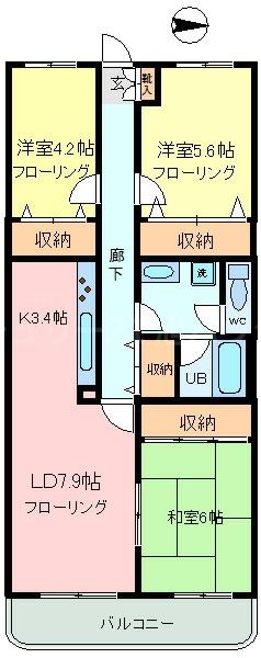 セントラルパレス１５の間取り