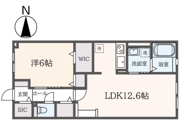 横浜市鶴見区菅沢町のアパートの間取り