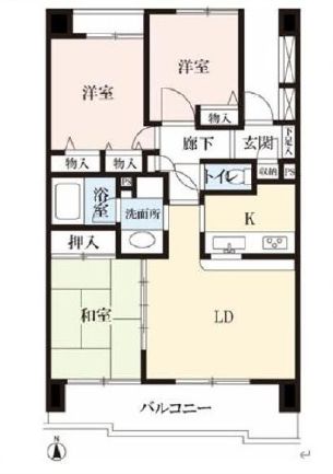 練馬区練馬のマンションの間取り