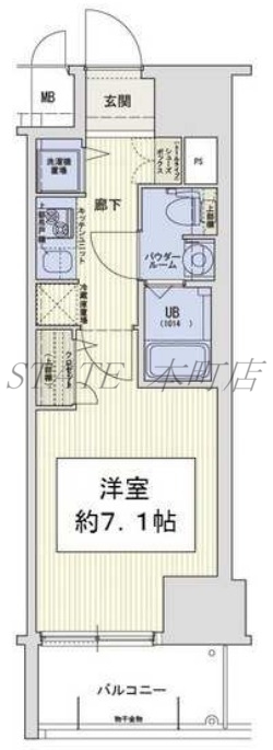 スワンズシティ大手前ソレイユの間取り