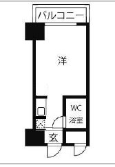 神戸市中央区御幸通のマンションの間取り