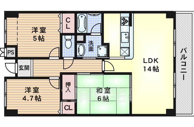 ヴィオラ千里の間取り