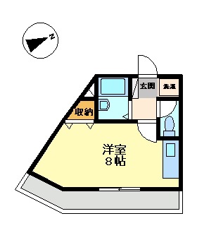 広島市安佐南区伴中央のアパートの間取り