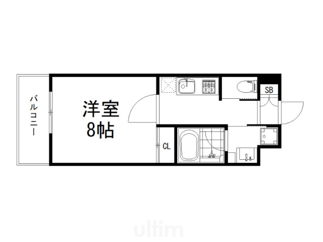 【京都市伏見区新町６丁目のマンションの間取り】