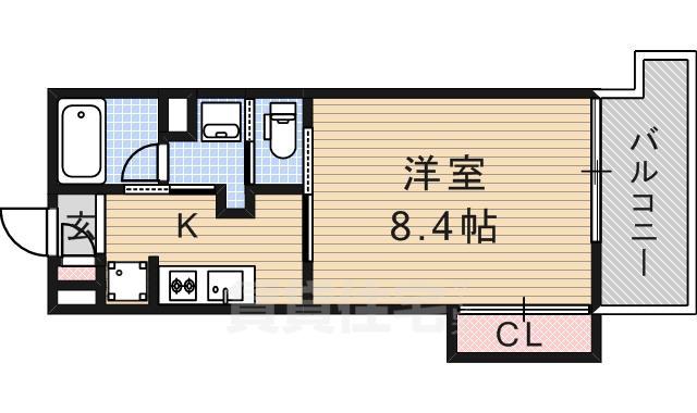 茨木市中津町のマンションの間取り