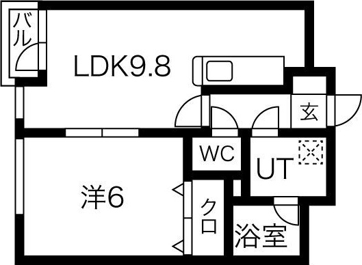 エムズ北24条の間取り