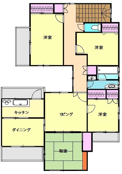 調布市布田のマンションの間取り